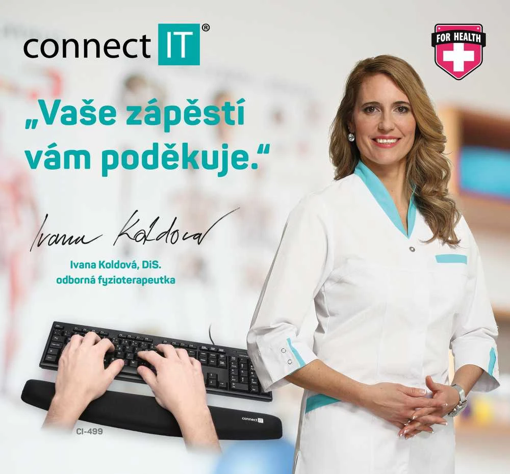 Klaviatūra Connect It Prijunkite IT CI-499 putplasčio delno atramą