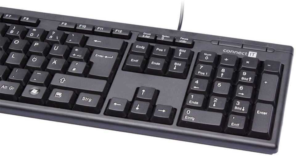 „Klaviatūra Connect IT Connect IT CI-58“ klaviatūra, USB, juoda