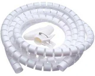 CONNECT IT kabelių valdymo vamzdelis WINDER, 2,5 m x 20 mm, baltas (kabelio tvarkyklė)