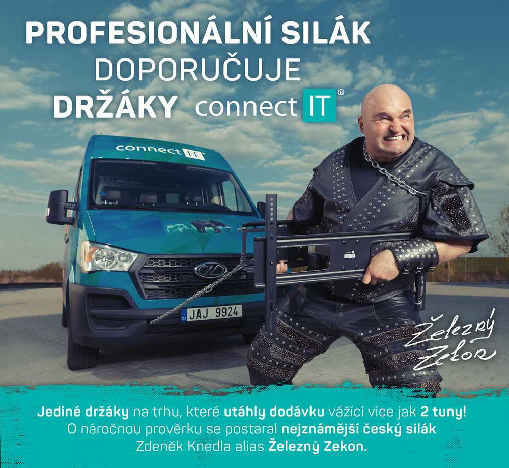 CONNECT IT sieninis laikiklis ekranams 13-37", 30 metų garantija, Juodas