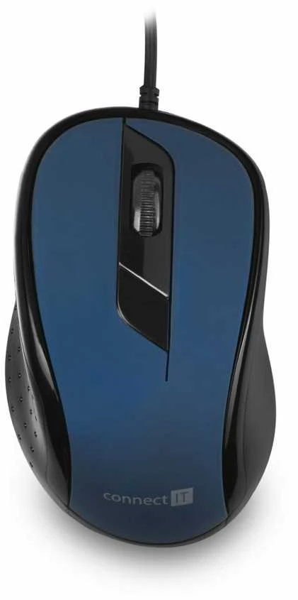 „Connect IT CMO-1200-BL“ pelė, dešinė, USB A tipo, optinė, 1000 DPI