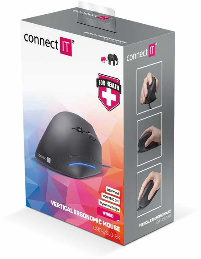 Pelės Connect IT Sveikatingumo (CMO- 2500- BK)