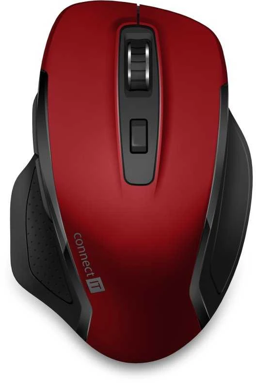 CONNECT IT dviguba belaidė „SmartSwitch“ pelė, USB-A + C, raudona