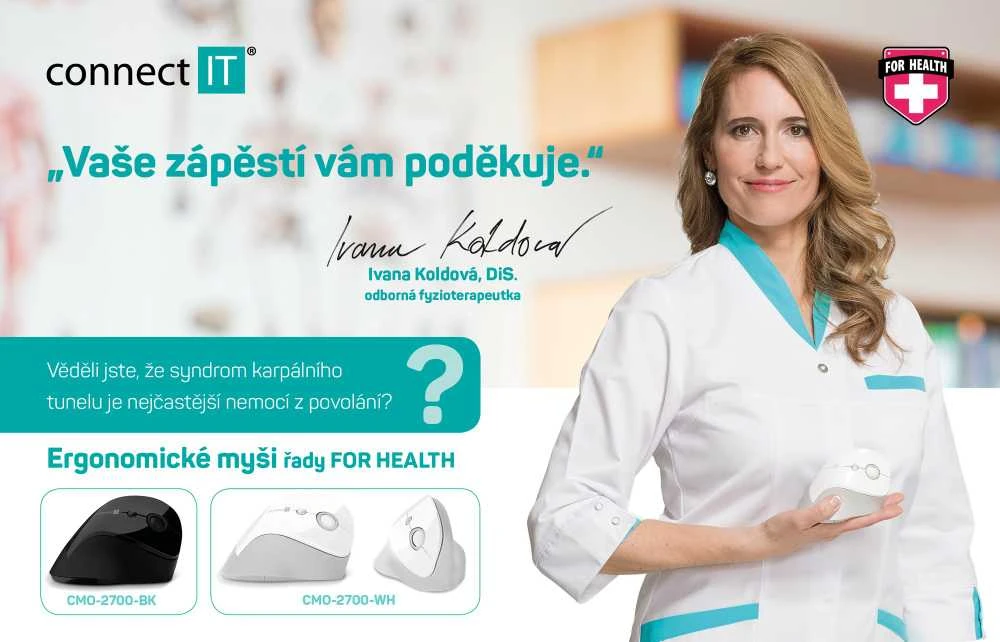 Pelės Connect IT Sveikatai (CMO-2700- BK)