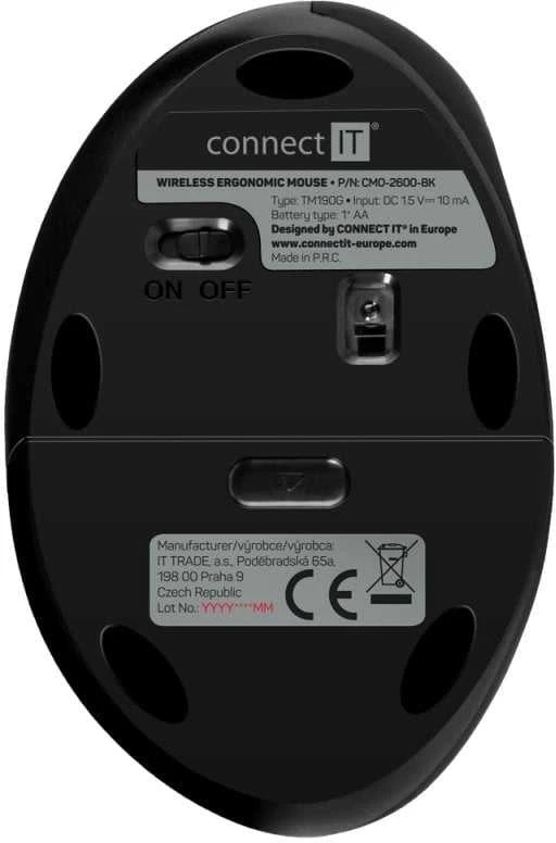 Pelė Connect IT FOR HEALTH Moterys (CMO-2600-BK)