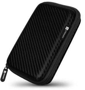 CONNECT IT HardShellProtect kieto korpuso apsauginis dėklas skirtas 2,5" HDD, anglies