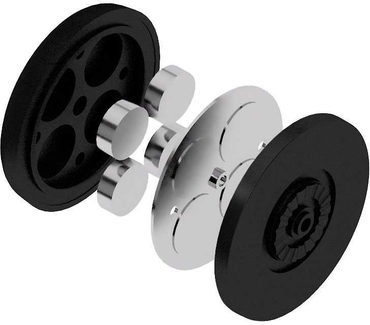 Connect IT CONNECT IT InCarz 4StrongFix universalus magnetinis automobilinis laikiklis, 4 magnetai, juodas