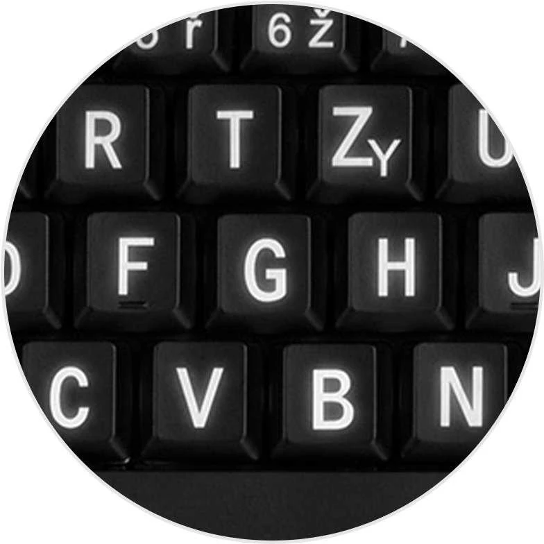 CONNECT IT CI-71 klaviatūra su LED apšvietimu ir DIDELIU šriftu, USB