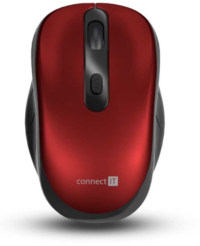 Pelė Connect IT CONNECT IT LONG LIFE bezdrátová tichá pelė, USB, (+ 2x AA baterie zdarma), juoda