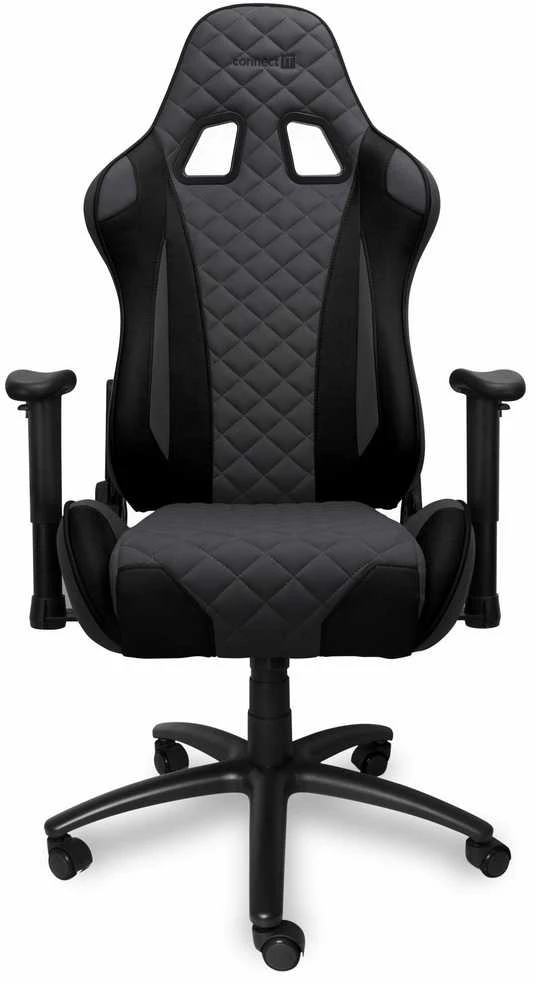 Connect IT Monaco Pro gaming chair pilkas and juodas