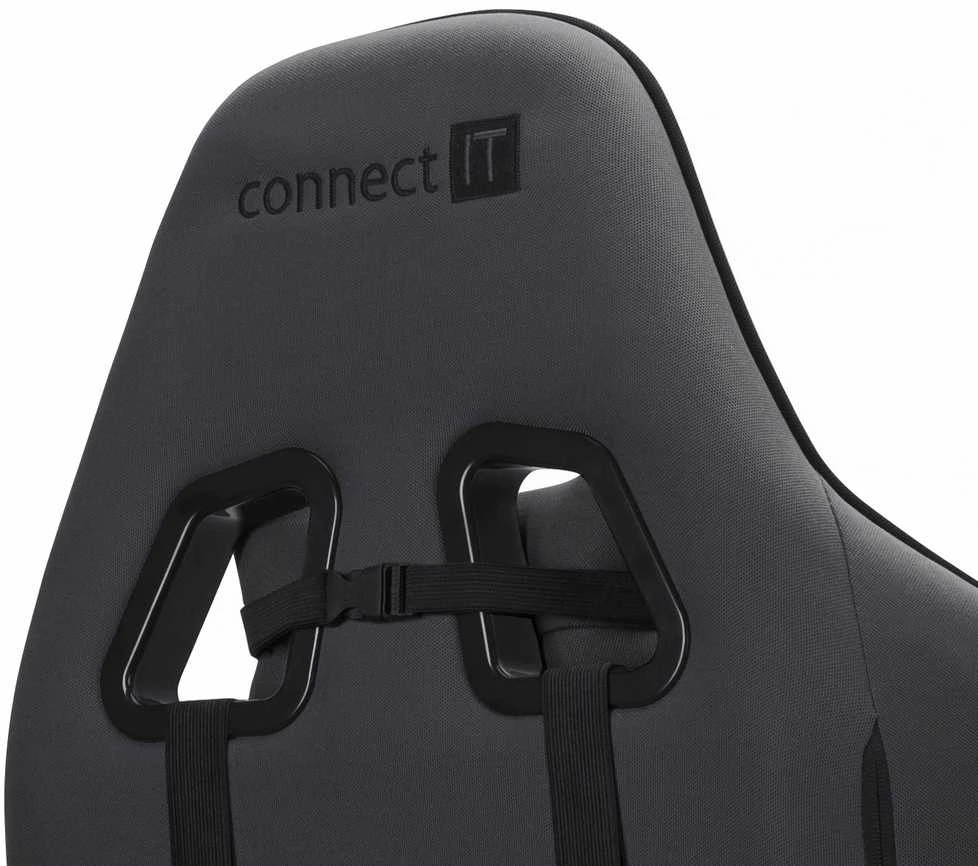 Connect IT Monaco Pro gaming chair pilkas and juodas