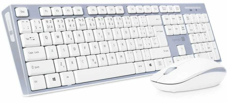 Connect IT CKM-7510-CS COMBO Belaidė klaviatūra and pelė set, baltas