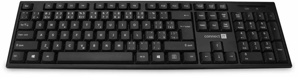 Klaviatūra ir pelė Connect IT CKM-7500-CS belaidė juoda układ CZ SK