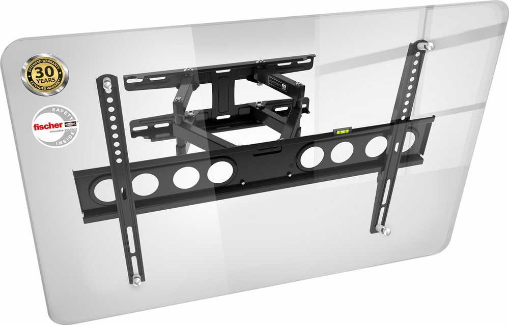 CONNECT IT TitanMove Premium sieninis laikiklis ekranams 32-70", 30 metų garantija, juodas