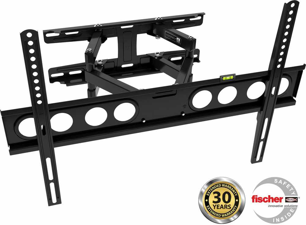 CONNECT IT TitanMove Premium sieninis laikiklis ekranams 32-70", 30 metų garantija, juodas