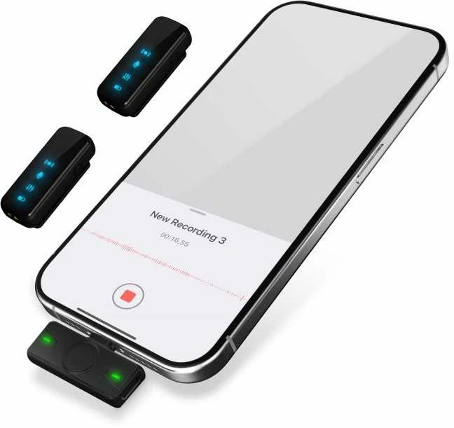 CONNECT IT belaidis mikrofonas ClipMic Pro USB-C komplektas Juodas
