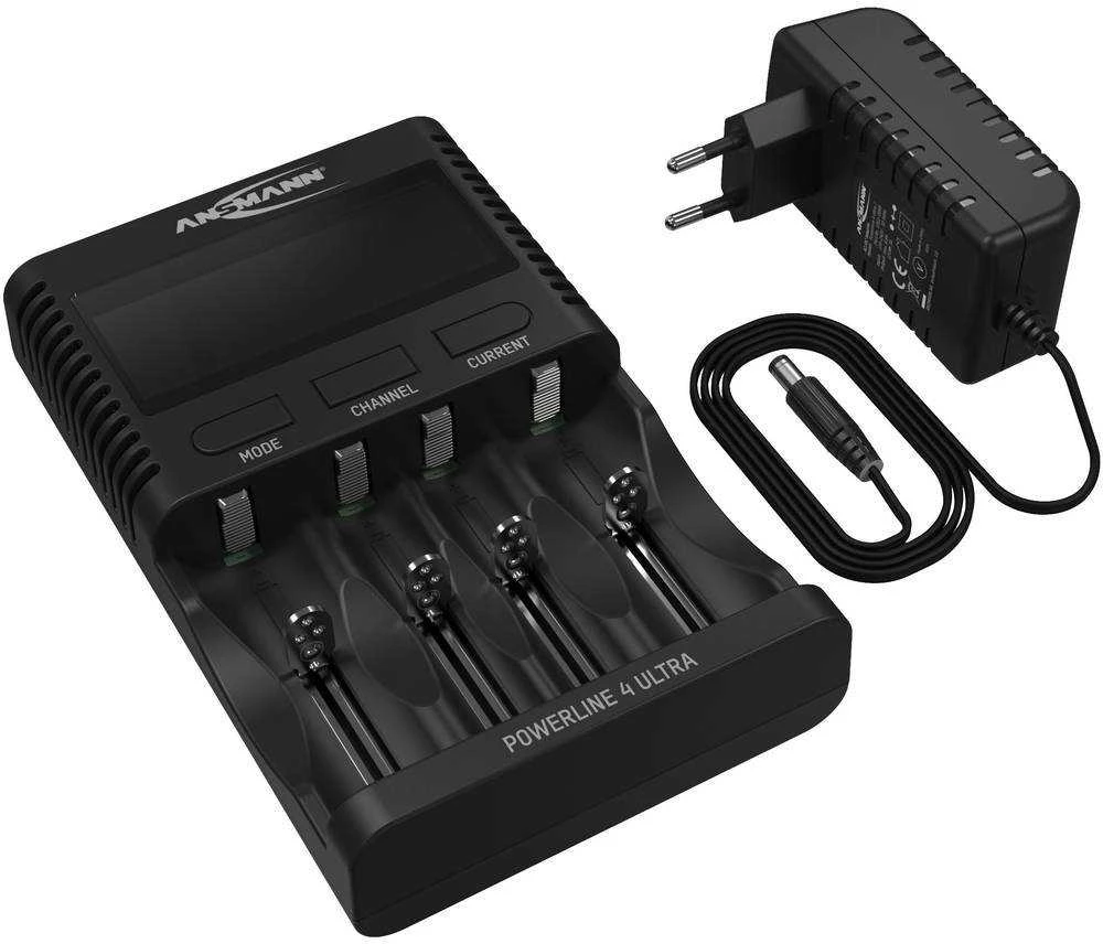 Conrad Ansmann ANS 1001-0080 - Tischladegerät Powerline 4 Ultra NiMh Li-Ion - Lithium Ion (Li-Ion)