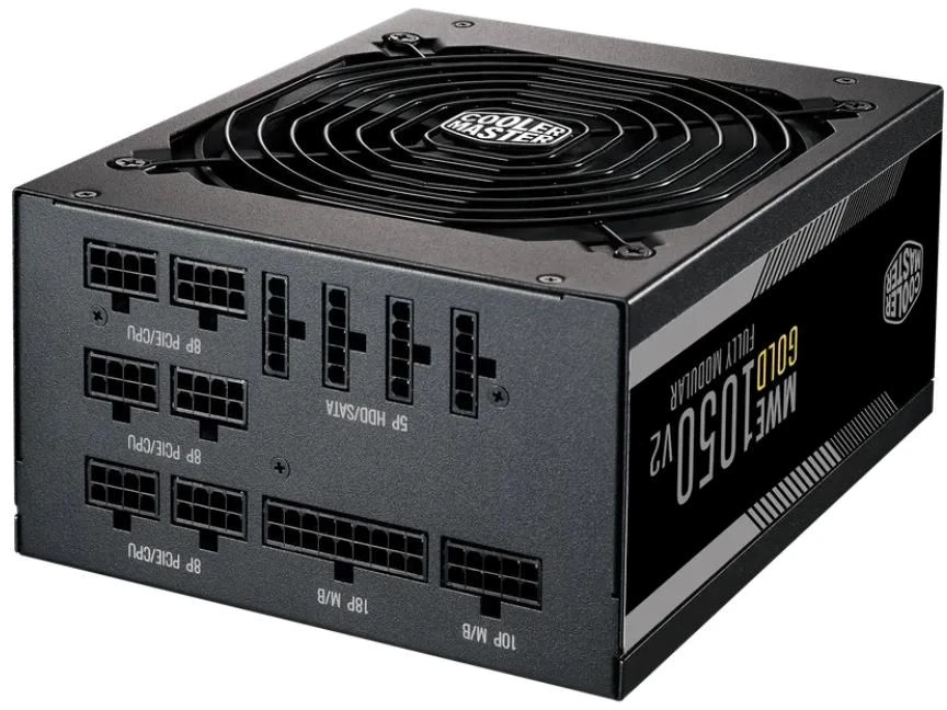 „Cooler Master MWE Gold 1050 V2 ATX 3.1“ atminties blokai, 1050 W, 24 kontaktų, ATX, Jude