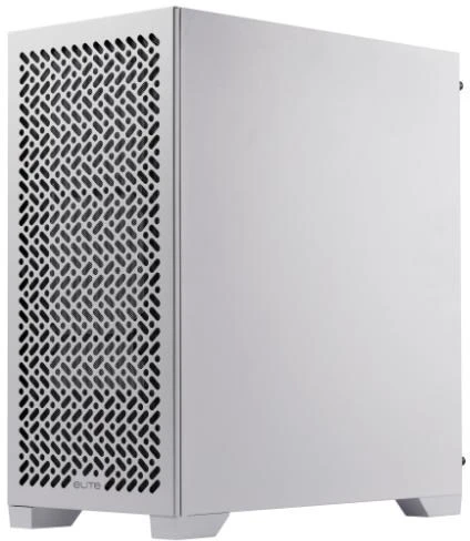 „Cooler Master Elite 302 Baltas Lite“ korpusas, permatomas šoninis skydelis, mATX, 1x 120 mm ventiliatorius, baltas