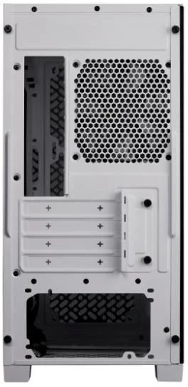 „Cooler Master Elite 302 Baltas Lite“ korpusas, permatomas šoninis skydelis, mATX, 1x 120 mm ventiliatorius, baltas