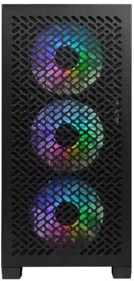 „Cooler Master Elite 302“ korpusas, permatomas šoninis skydelis, mATX, 3x 120 mm ARGB ventiliatoriai, juodas