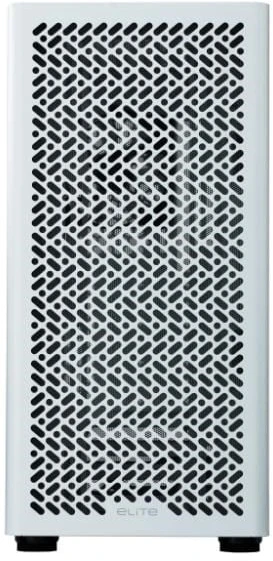 „Cooler Master Elite 502 Baltas Lite“ korpusas, permatomas šoninis skydelis, ATX, 1x 120 mm ventiliatorius, baltas