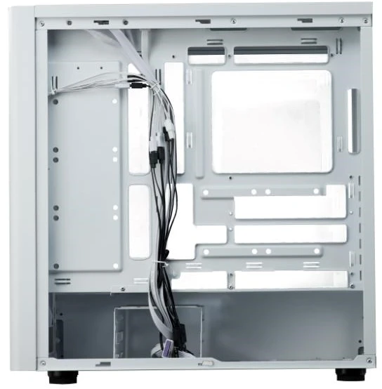 „Cooler Master Elite 502“ kompiuterio korpusas, „Midi-Tower“, ATX, ARGB, grūdintas stiklas - baltas