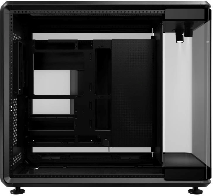 Cooler Master MasterFrame 360 Panorama , Tower-case - juodas, Panorama-Glasdesign