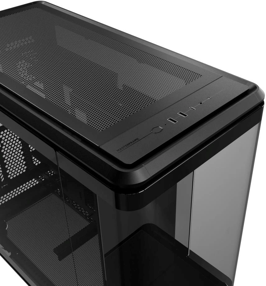 Cooler Master MasterFrame 360 Panorama , Tower-case - juodas, Panorama-Glasdesign