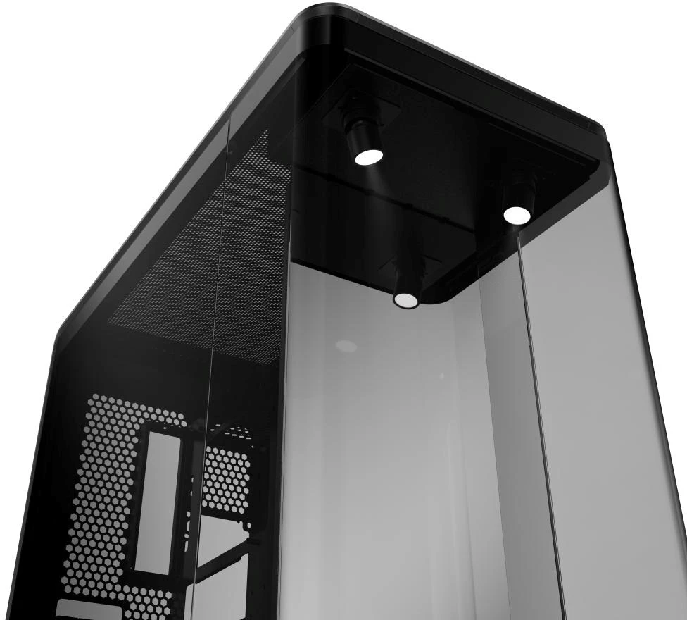 Cooler Master MasterFrame 360 Panorama , Tower-case - juodas, Panorama-Glasdesign