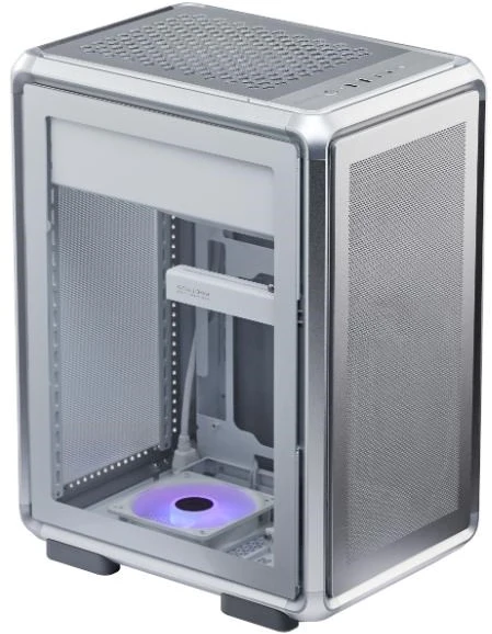 „Cooler Master MasterFrame 400 Mesh“ sidabrintas korpusas (MF400M-SHNN-S00)