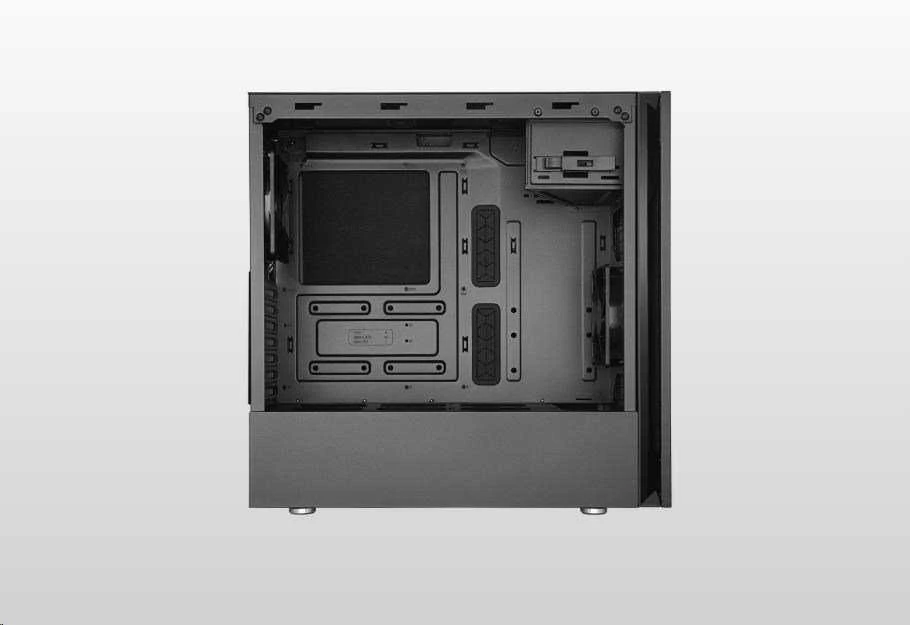 „Cooler Master“ | „Silencio S600“ su plienine šonine panele | Juodas | Mini ITX, Micro ATX, ATX