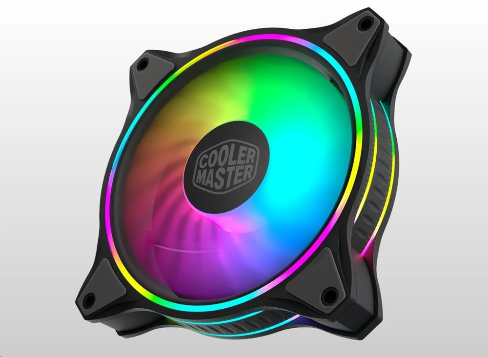 Cooler Master MasterFan MF120 Halo Kompiuterio korpusui Ventiliatorius 12 cm Juoda, Pilka
