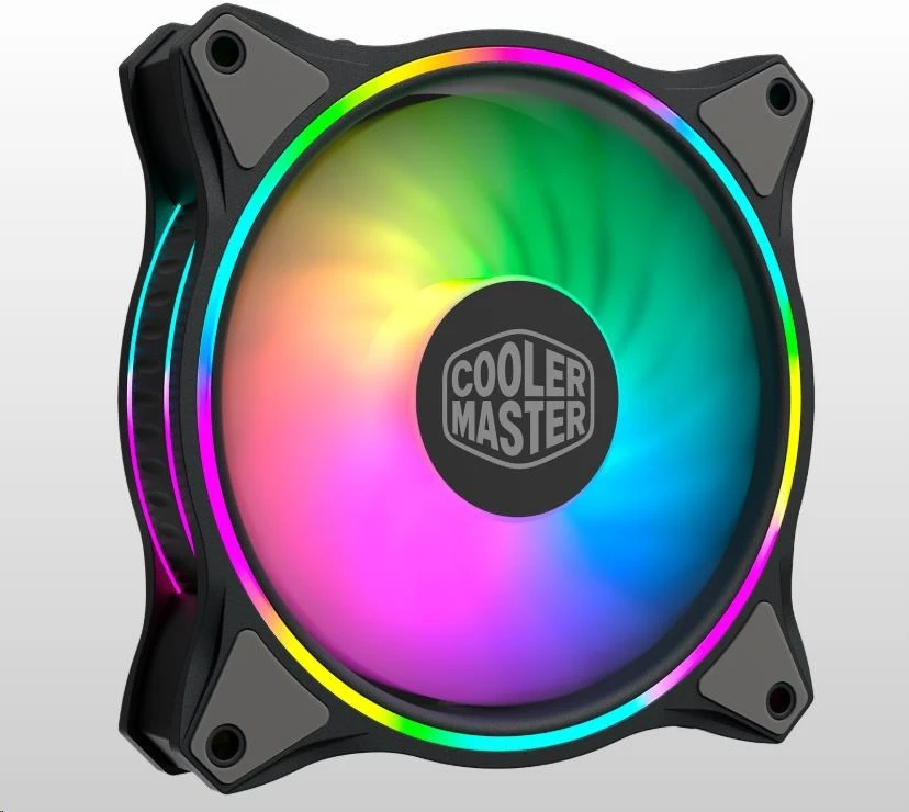 Cooler Master MasterFan MF120 Halo 3in1 Kompiuterio korpusui Ventiliatorius 12 cm Juoda, Pilka