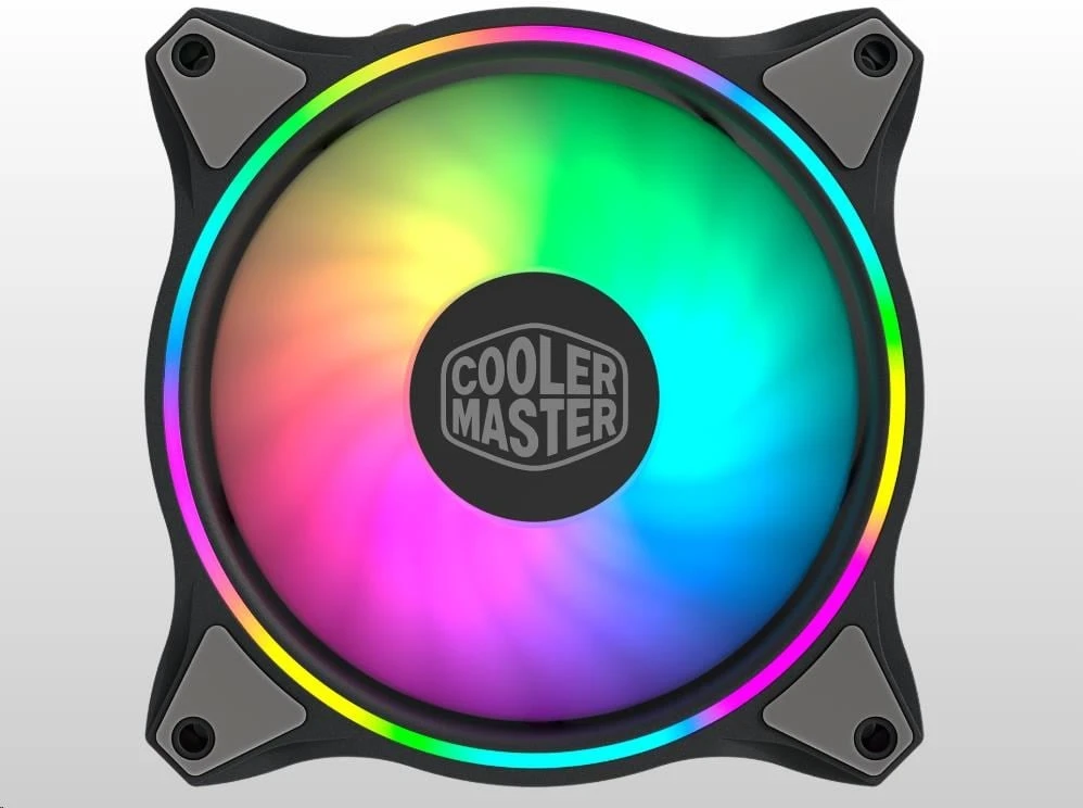 Cooler Master MasterFan MF120 Halo 3in1 Kompiuterio korpusui Ventiliatorius 12 cm Juoda, Pilka