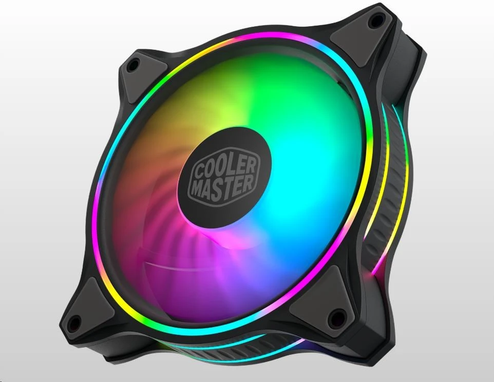 Cooler Master MasterFan MF120 Halo 3in1 Kompiuterio korpusui Ventiliatorius 12 cm Juoda, Pilka