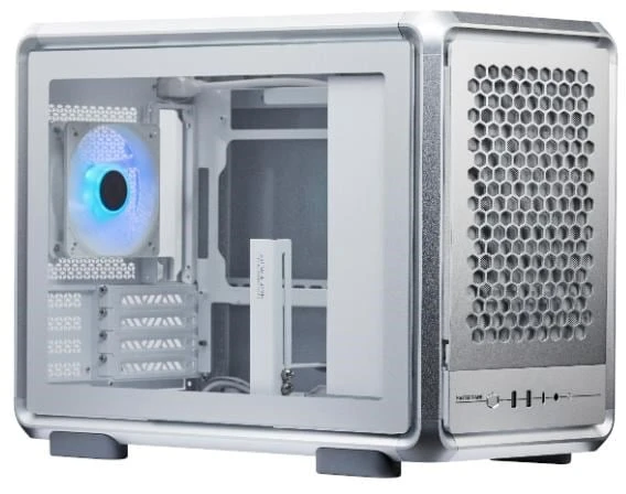 „Cooler Master MasterFrame 400 Mesh“ sidabrintas korpusas (MF400M-SHNN-S00)