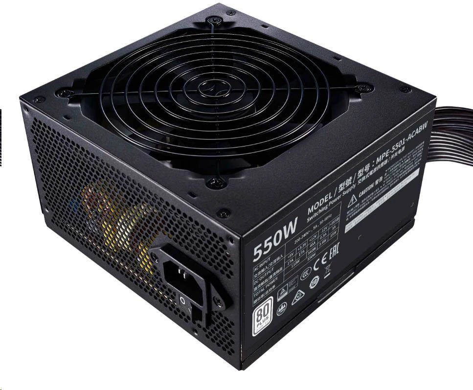 Cooler Master MWE 550 Baltas 230V - V2 maitinimo blokas 550 W 24-pin ATX ATX Juoda