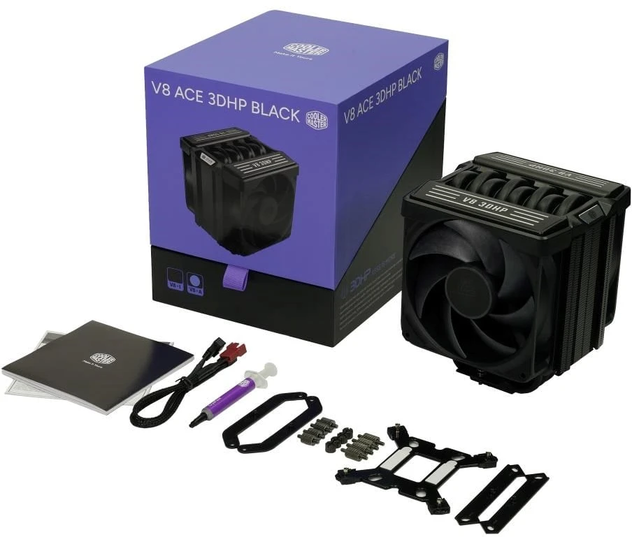 CPU aušintuvas Cooler Master CoolerMaster Chłodzenie V8 Ace 3DHP Juodas AMD (MAM-T6HA-225PK-RB)