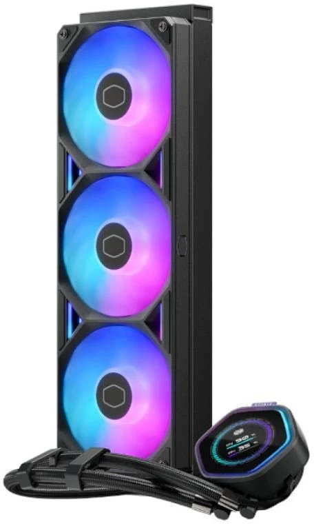 Carruzzo Cooler Master MasterLiquid Atmos II 360 LCD Juodas Procesorius Aušinimo skysčiu rinkinys 12 cm Juoda 1 vnt