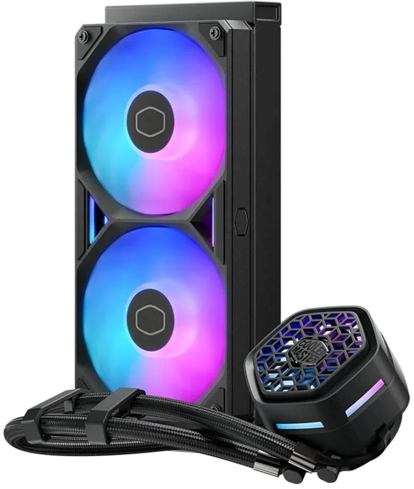 Carruzzo Cooler Master MasterLiquid Atmos II 240 VRM Fan Juodas Procesorius Aušinimo skysčiu rinkinys 12 cm Juoda 1 vnt