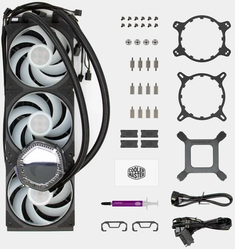 Procesoriaus Aušintuvas - Cooler Master MasterLiquid 360 ION 3 Ventiliatoriai Juodas