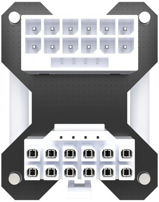 Corsair 12V-2×6 GPU Power-Adapteris – Style A, baltos spalvos