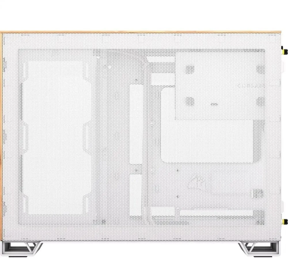 Corsair 2500X Micro-ATX kompiuterio korpusas, Tempered Glass - baltos spalvos/bamboo wood