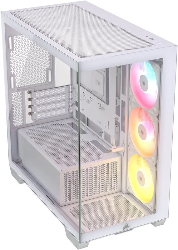 Corsair Microsystems Corsair 2800X RS-R ARGB, Midi Tower, PC, Baltas, Mini-ITX, micro ATX, Nerūdijantis plienas, Plastic, Tempered glass, Gaming