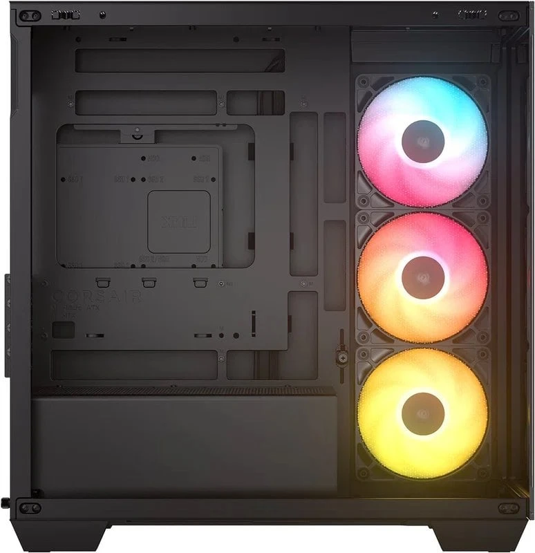 Corsair 2800X RS-R ARGB PC Case, Mini Case, mATX, Tempered Glass – including 3x 120mm Fans, Juoda