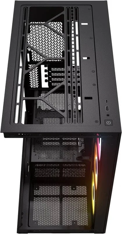 Corsair 2800X RS-R ARGB PC Case, Mini Case, mATX, Tempered Glass – including 3x 120mm Fans, Juoda