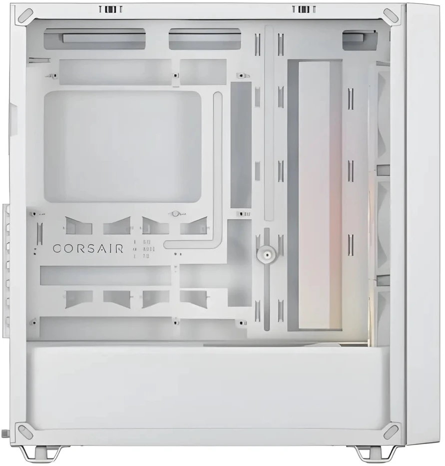 „Corsair 3200D RS ARGB“ kompiuterio korpusas, „Mid-Tower“, ATX, grūdintas stiklas – Baltas