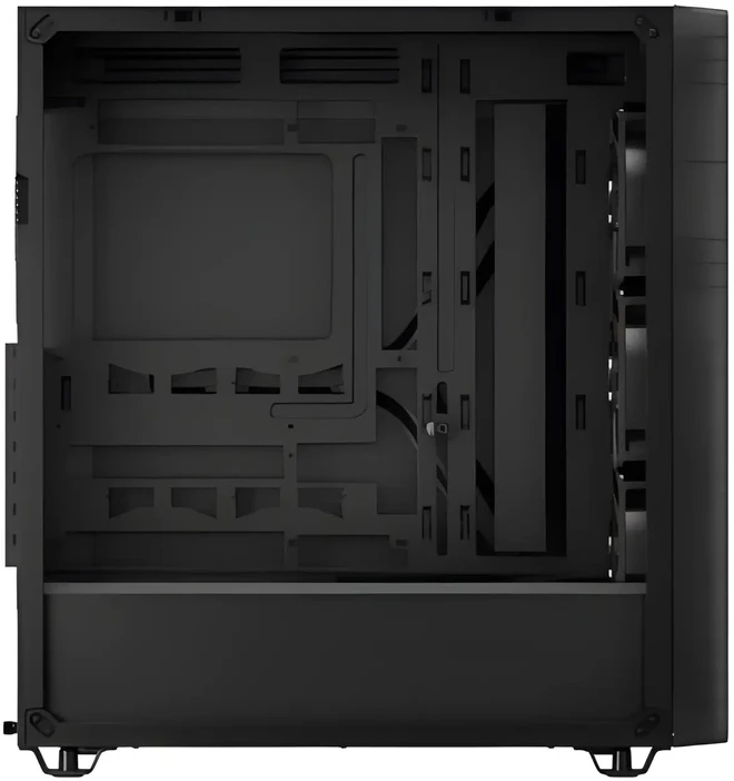 „Corsair 3200D RS ARGB“ kompiuterio korpusas, vidutinio dydžio bokštas, ATX, grūdintas stiklas – pilkas