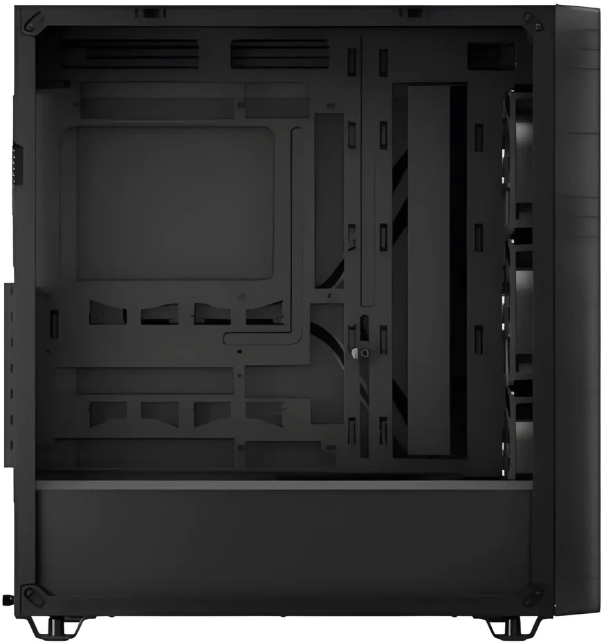 „Corsair 3200D RS“ vidutinio dydžio bokšto tipo kompiuterio korpusas, rūko spalvos